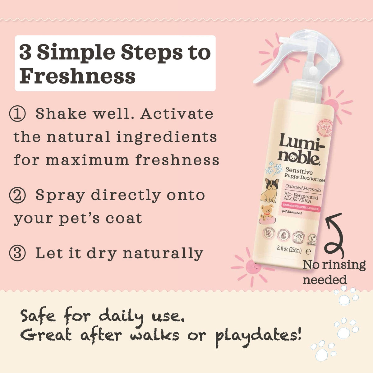 Sensitive Puppy Deodorizer Spray – product photo