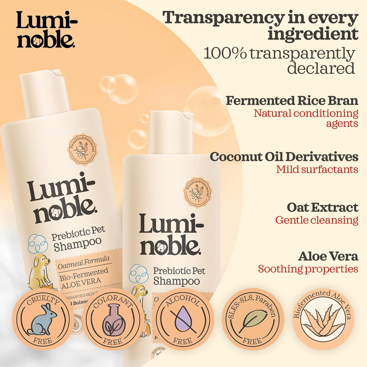 Prebiotic Pet Shampoo – ingredient list