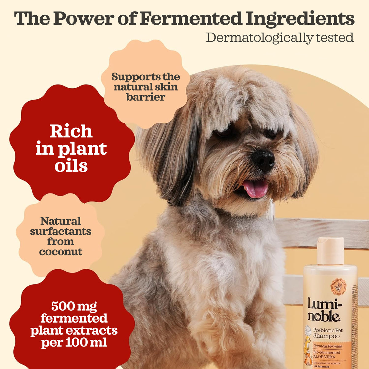 Prebiotic Pet Shampoo – plant oil ingredient highlight