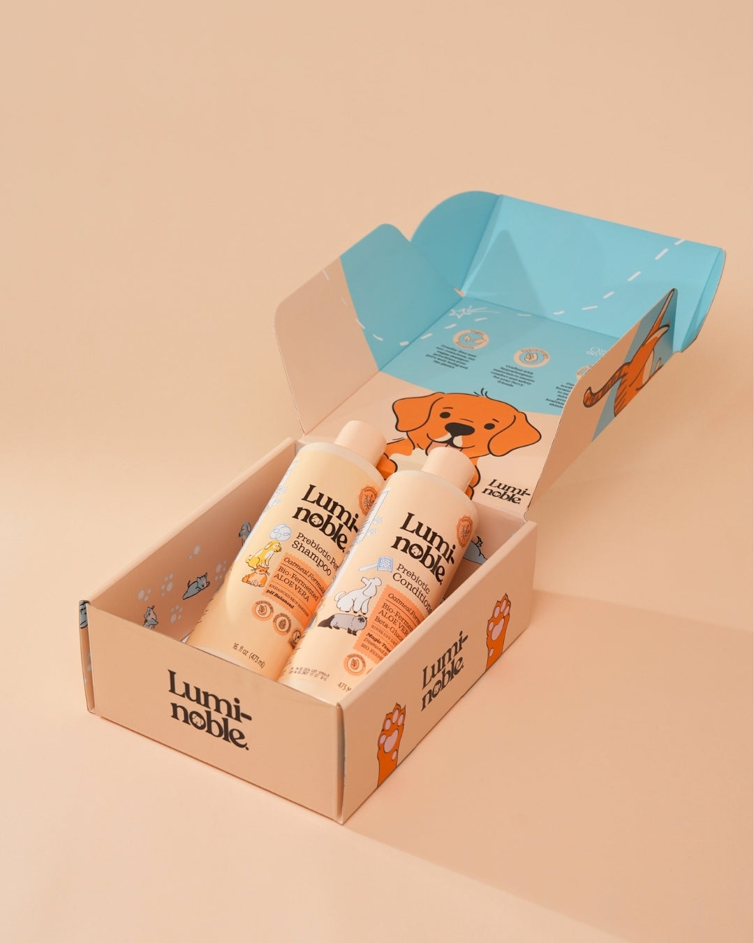 Lumi-noble Prebiotic Grooming Duo – Shampoo + Conditioner Bundle (Dog & Cat)