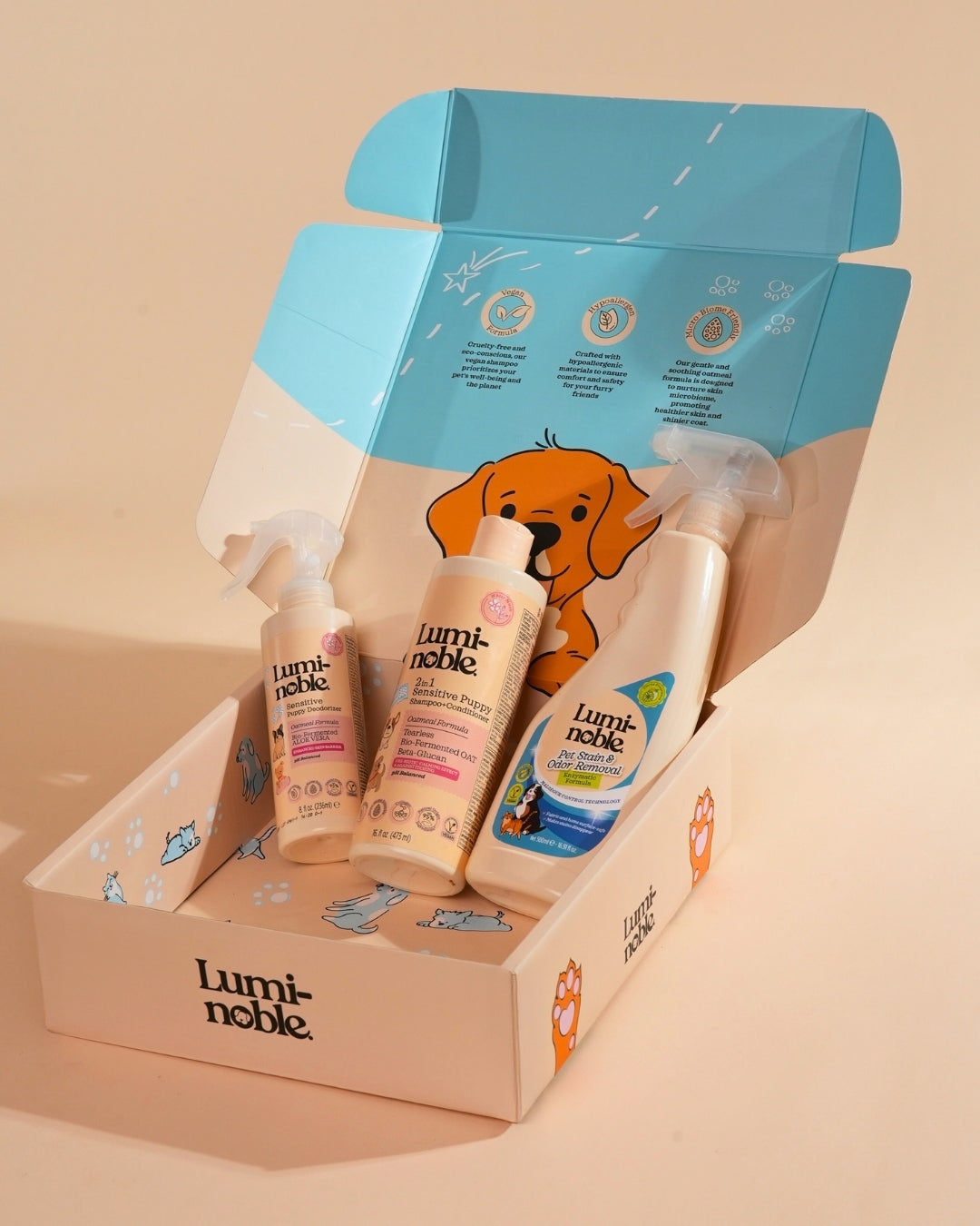 Lumi-noble Potty Training Essentials: 3-in-1 puppy cleaning and freshness kit