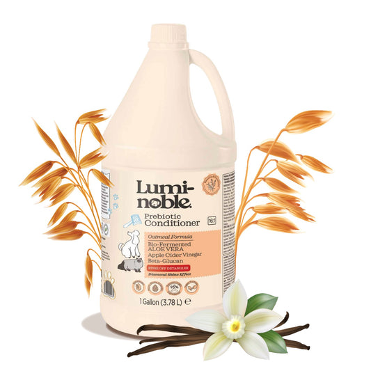 Prebiotic Pet Conditioner, 1 Gallon (128 fl oz) – Oatmeal, Hypoallergenic, Detangling & Nourishing