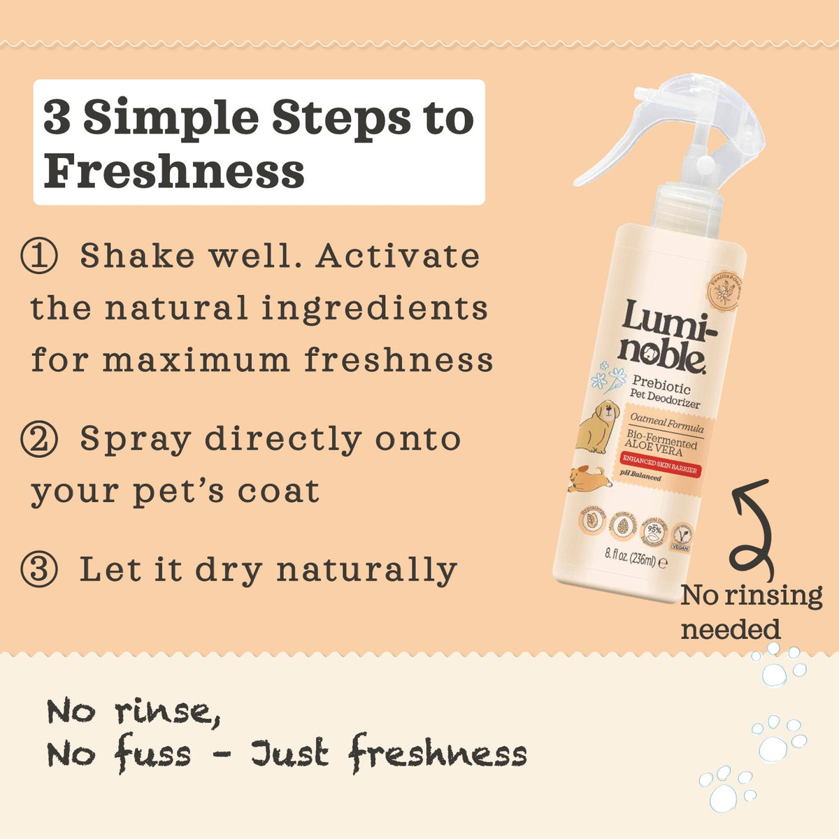 Prebiotic Pet Deodorizer Spray – product photo