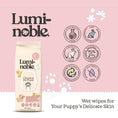 Charger l'image dans la visionneuse de la galerie, Lingettes nettoyantes pour chiots – Hypoallergéniques, biodégradables | 50 lingettes en coton

