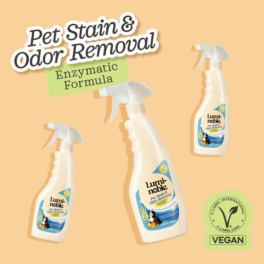 Lumi-noble Ultimate Fresh Home Kit – Pet Stain & Odor Remover + Prebiotic Deodorizer Spray