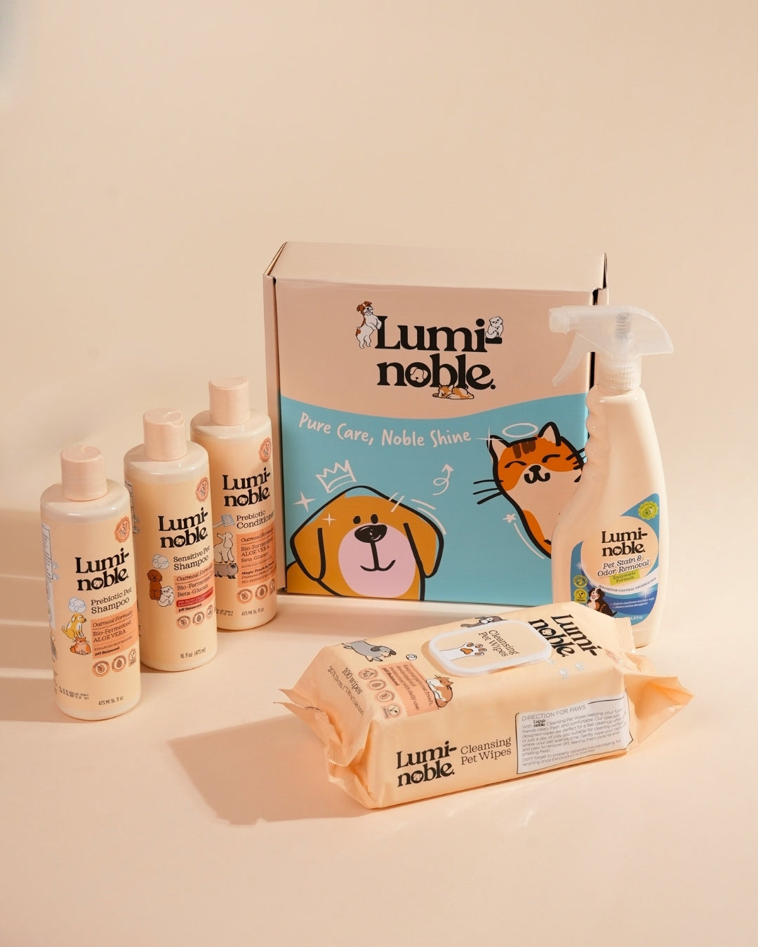 Lumi-noble Complete Wellness Grooming Kit: 5-piece dog grooming bundle