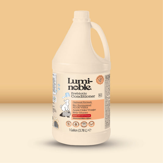 Prebiotic Pet Conditioner, 1 Gallon (128 fl oz) – Oatmeal, Hypoallergenic, Detangling & Nourishing