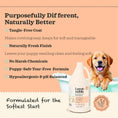 Load image into Gallery viewer, Lumi-noble Prebiotic Pet Shampoo 1 gallon tangle free and tear free formula benefits
