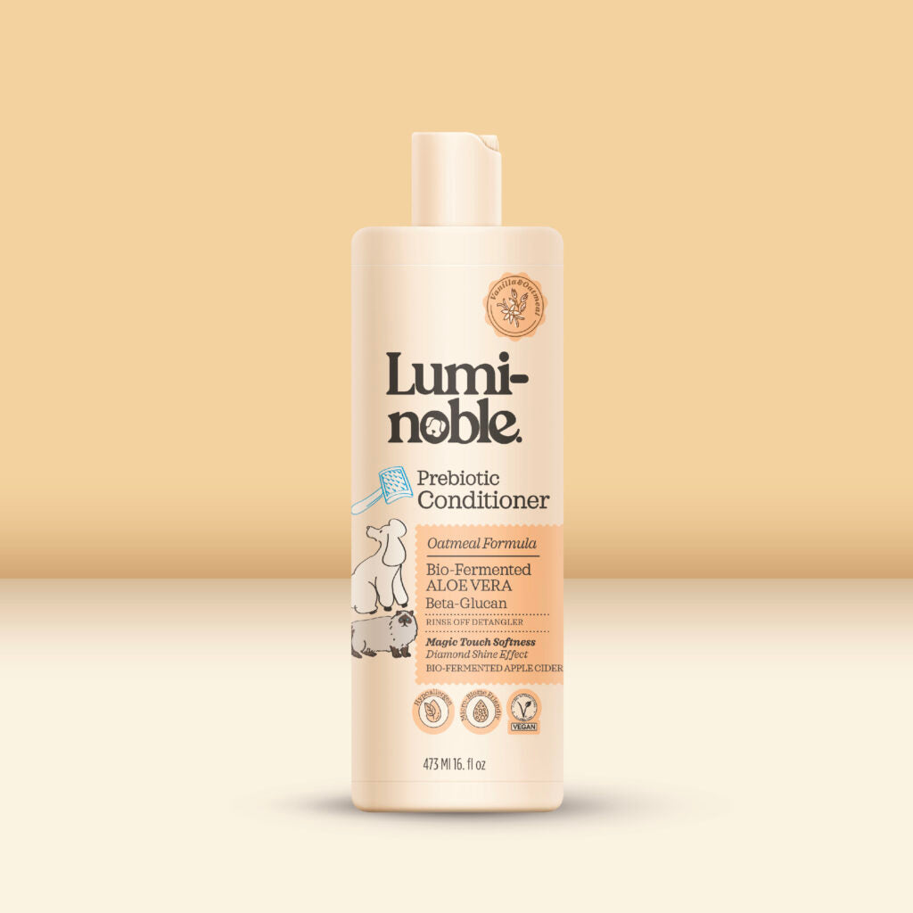 Lumi-noble Prebiotic Pet Conditioner 16 fl oz bottle, detangling formula