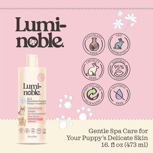 Lumi-noble Puppy Care Essentials – 3-in-1 Gentle Grooming Kit (Dog & Cat)