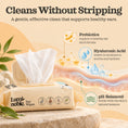 Load image into Gallery viewer, Open Lumi-noble Ear Wipes pack with prebiotics, hyaluronic acid and pH-balanced formula
