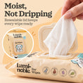 Load image into Gallery viewer, Resealable lid keeps Lumi-noble Ear Wipes moist and ready to use
